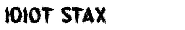 Idiot Stax font preview